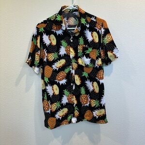 Tropical Pineapple Print Women's Shirt